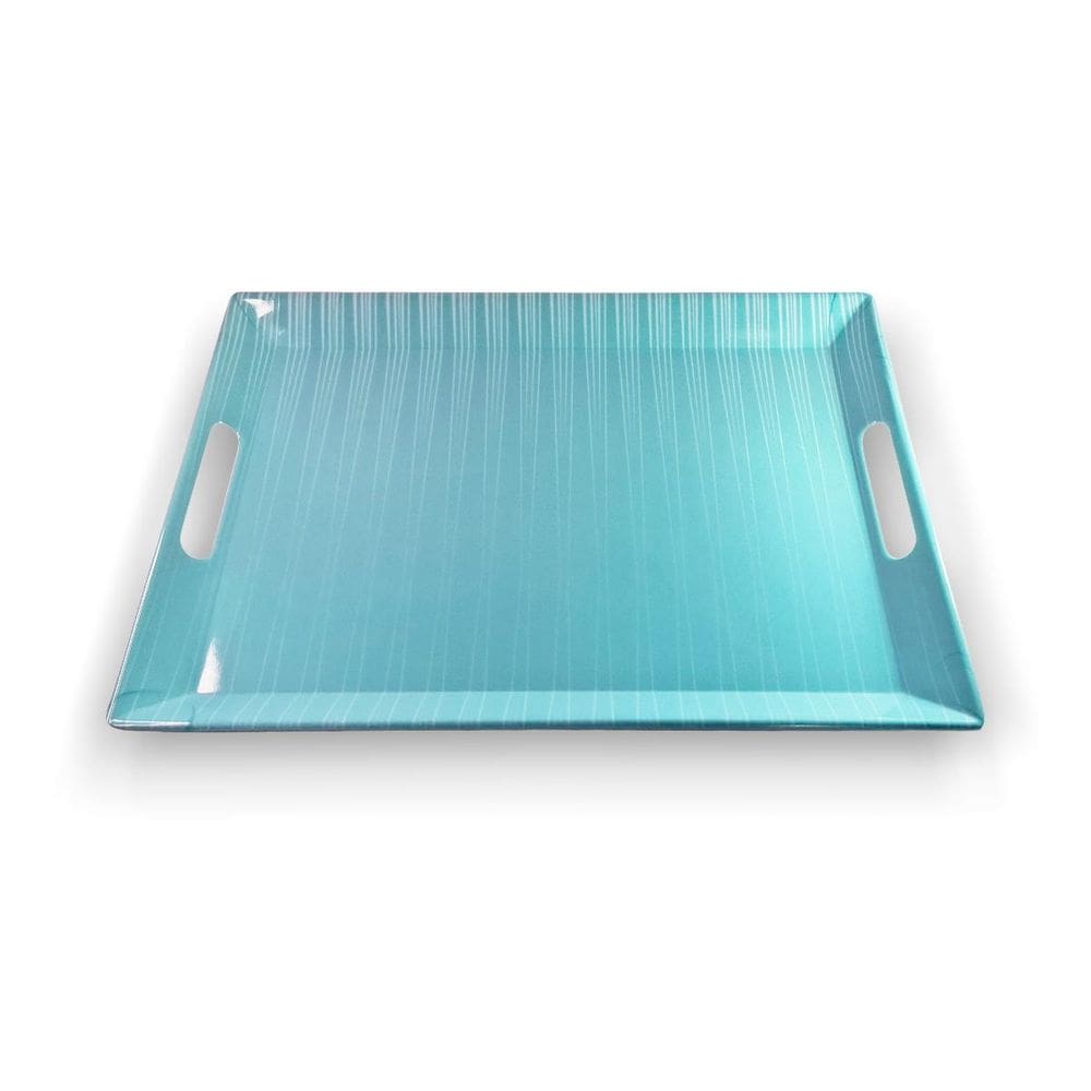 Bandeja Retangular Linha Psicodélica Tiffany - 33Cm - Ad