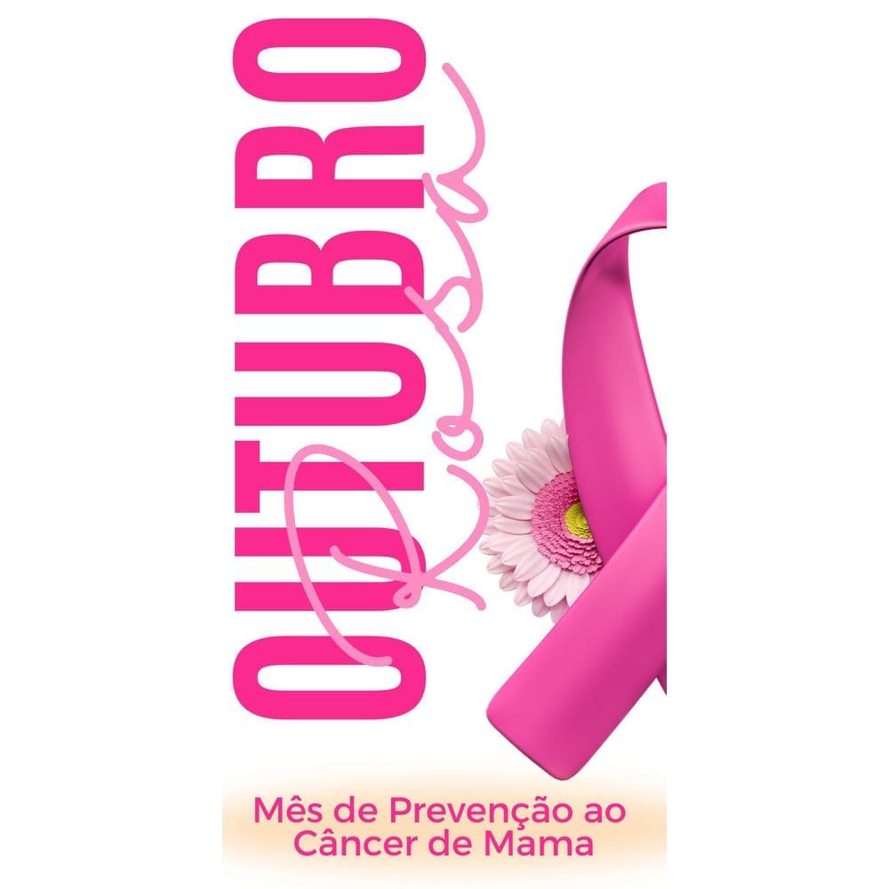 Adesivo Decoração Laço Outubro Rosa Cancer De Mama 50X100Cm