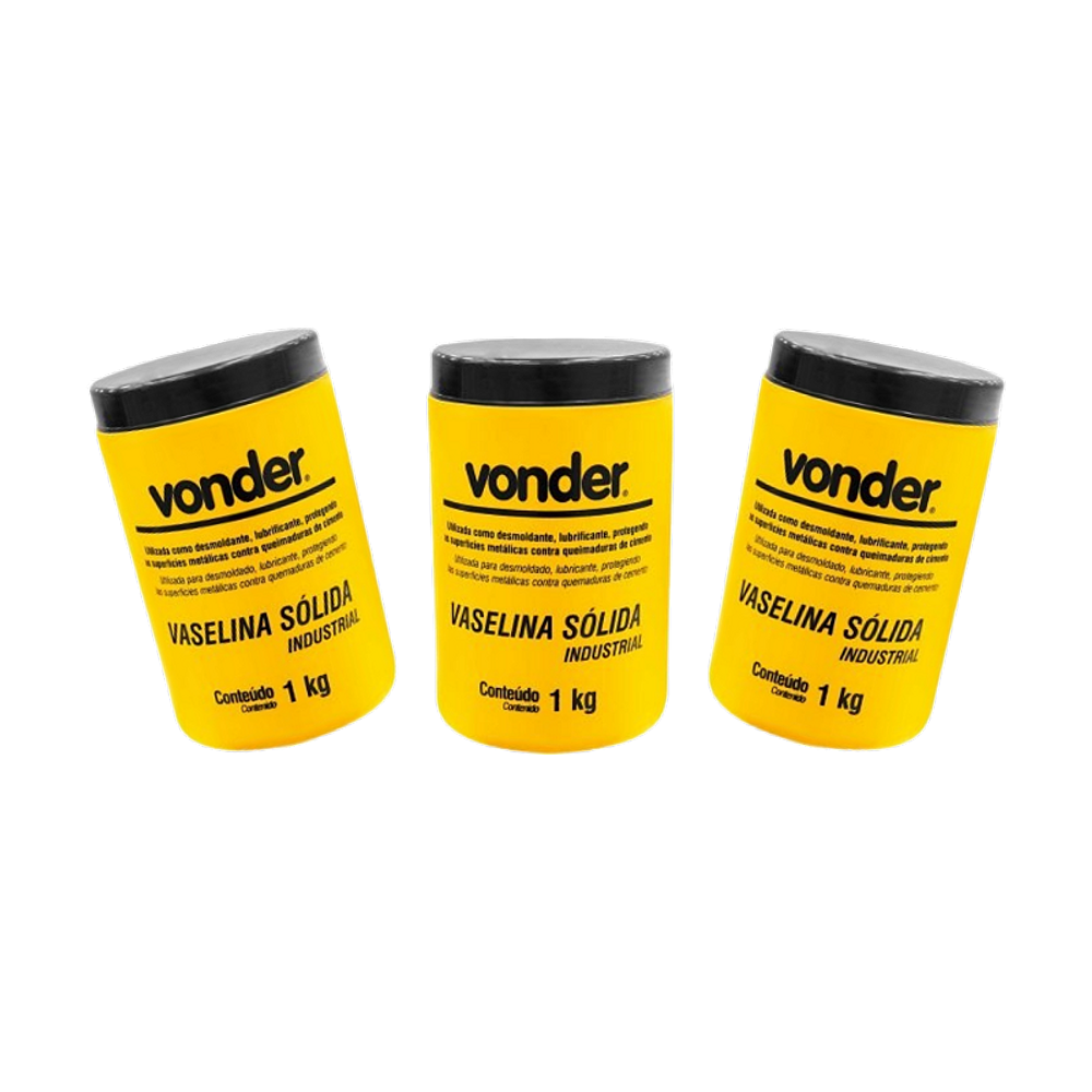 Vaselina sólida industrial VONDER - 3 KG
