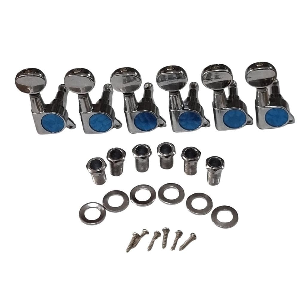 Tarraxa Guitarra Blindada Cromada 6L Mhg500 Ronsani