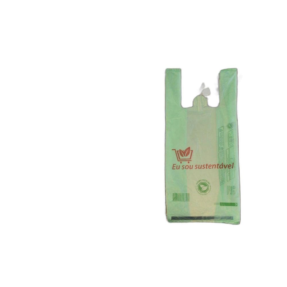 Kit Sacola Biodegradável Verde - 1000 38X50Cm + 1000 50X60Cm