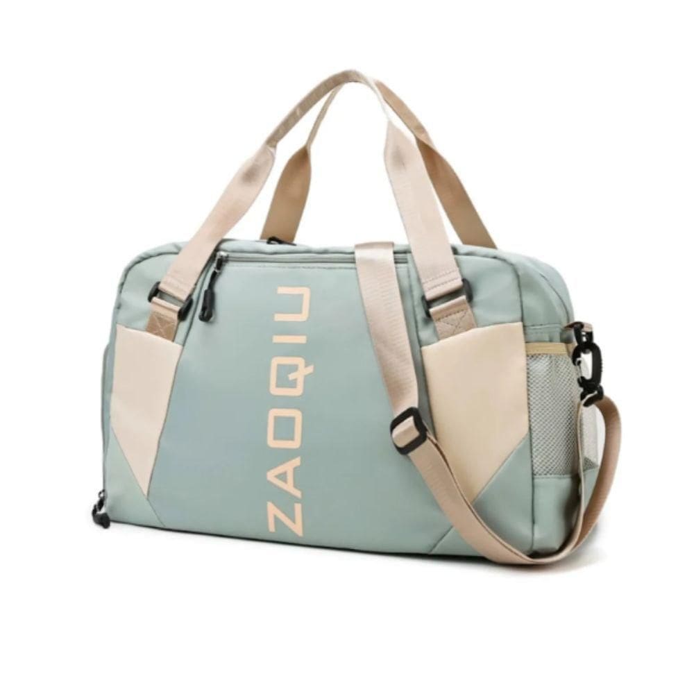 Bolsa Mala Grande Alça Academia Esportiva Viagem, Piscina Ideal Para Viagens, Porta Sapatos - Verde