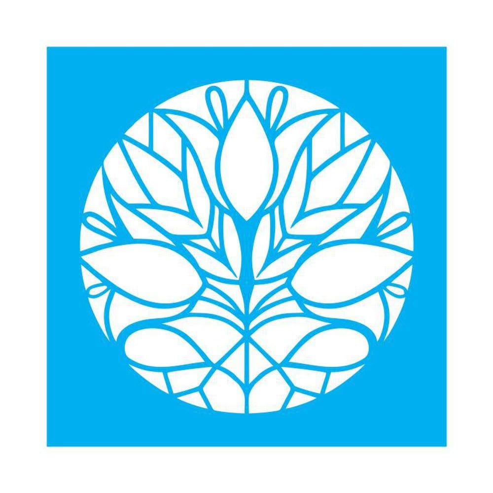 Stencil Tamako Mandala Vitral - 30X30Cm - Ref 9798