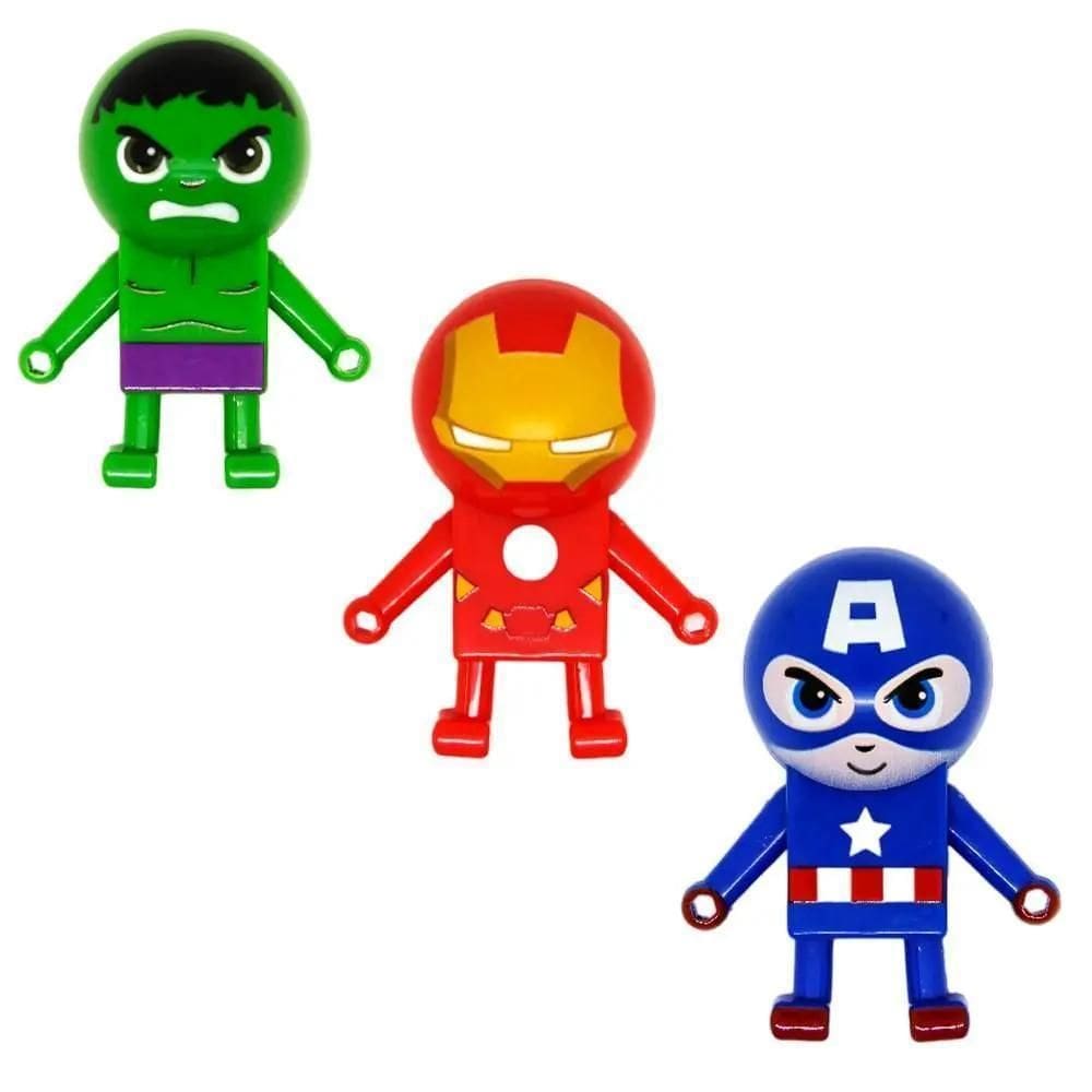 Brinquedo Boneco Deslizante Vingadores, Marvel - Toyng