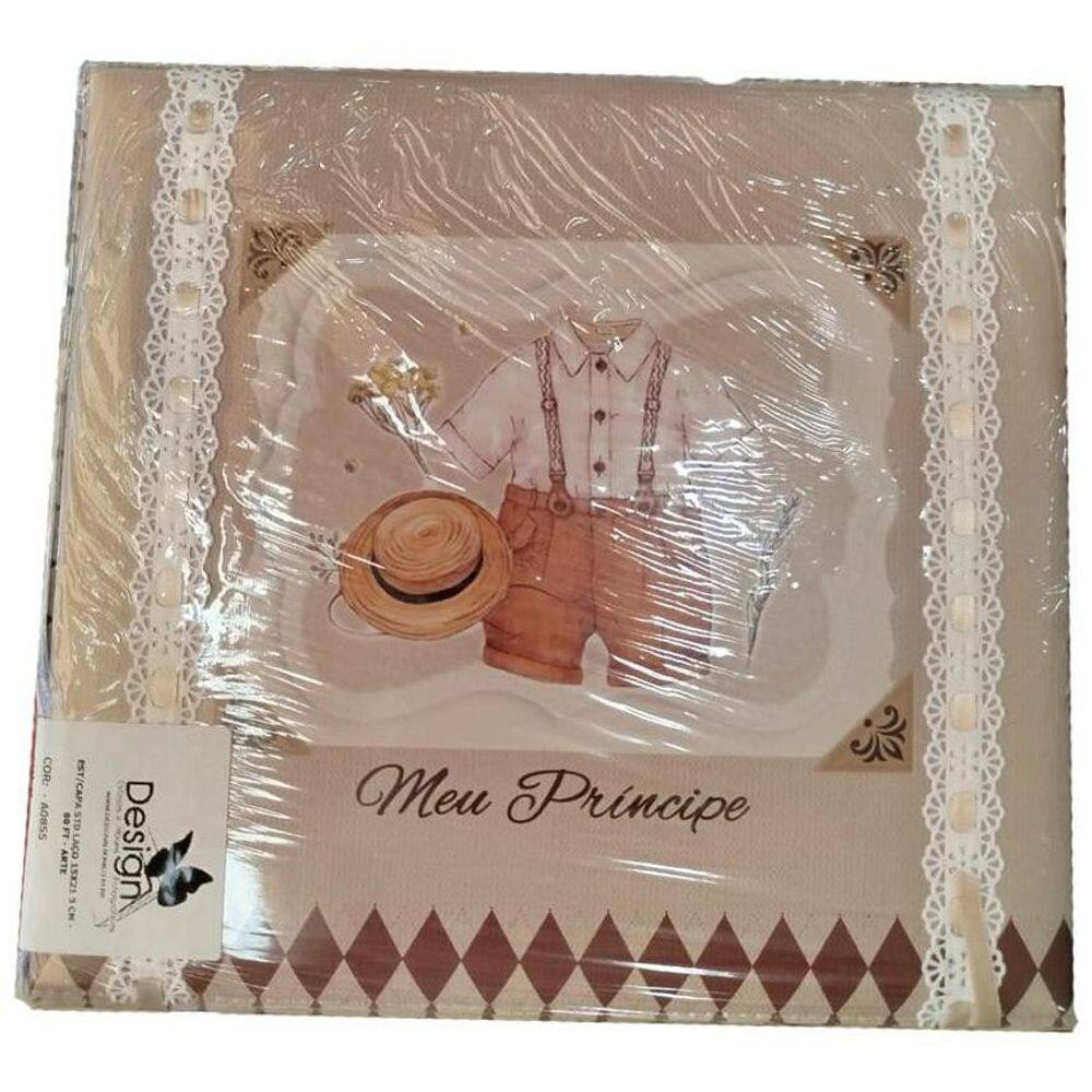 Estojo + Álbum Meu Príncipe 80 Fotos 15X21 Design - A0855
