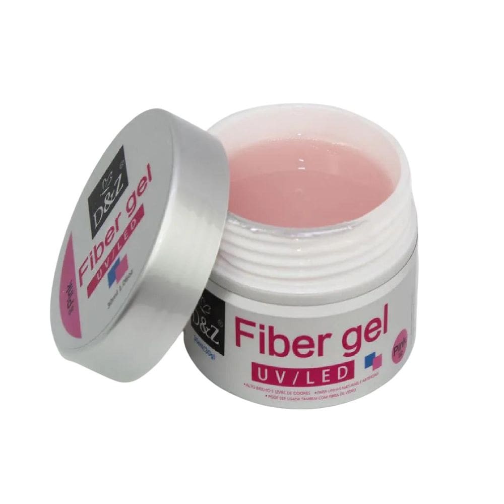 Gel Fiber Gel Dez Uv Led Unha De Fibra Pink Nude 18Ml