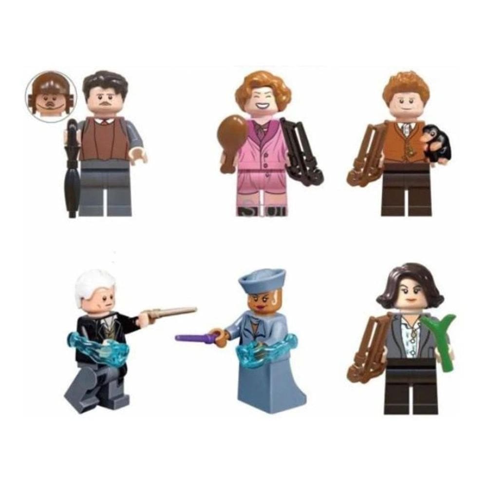 Kit Blocos De Montar Jacopo Queenie Newt Harry Potter