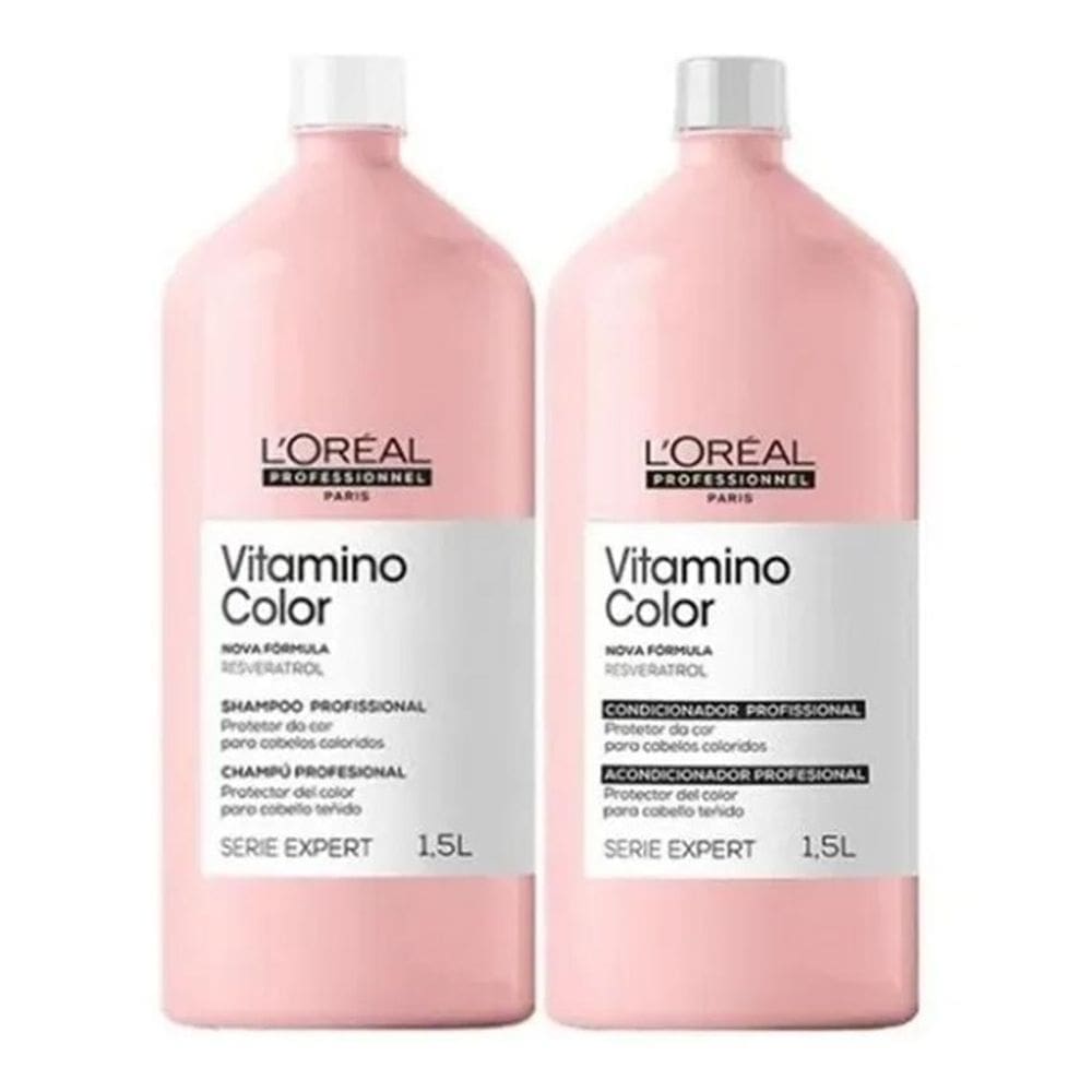 Loreal Shampoo E Condicionador 1500Ml Vitamino Color