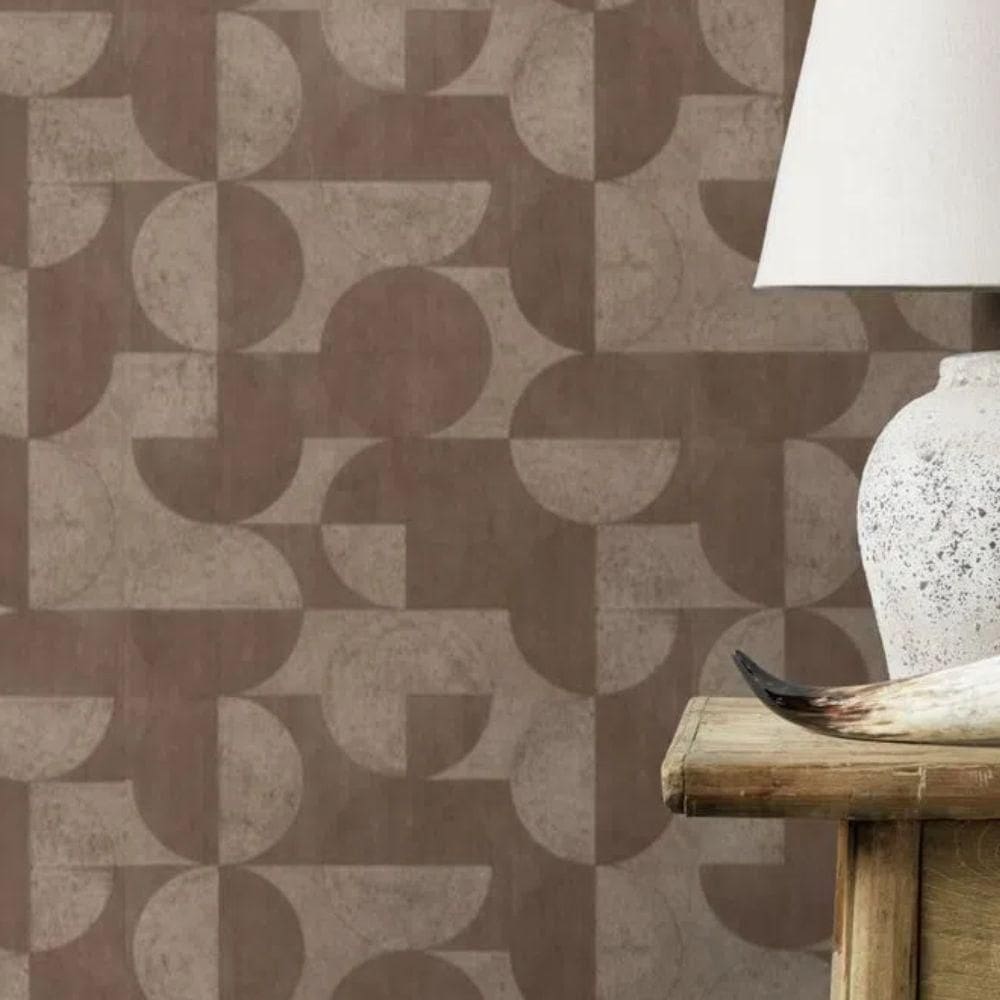 Papel Parede Geométrico Cinza 10m X 0.53m