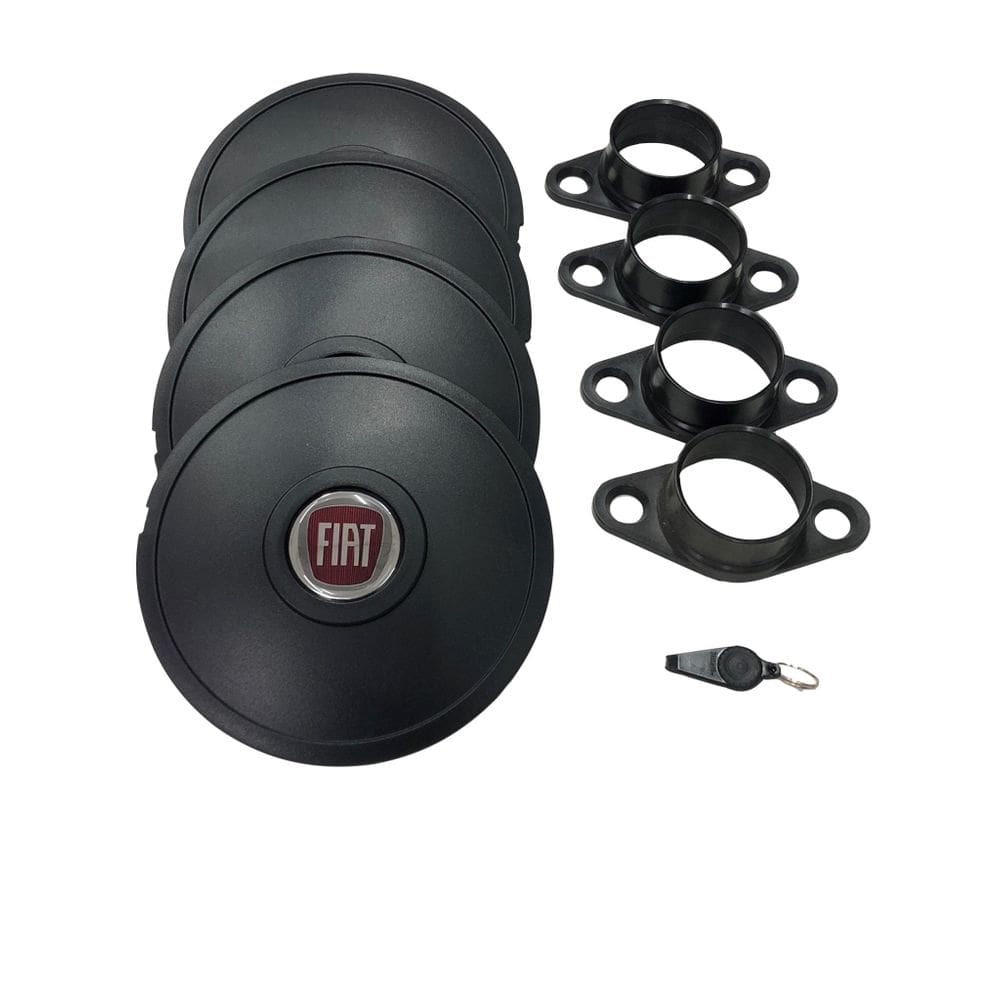 Calotas Miollo Fiat Palio Aro 14 2010/2017 Tradicional Preto