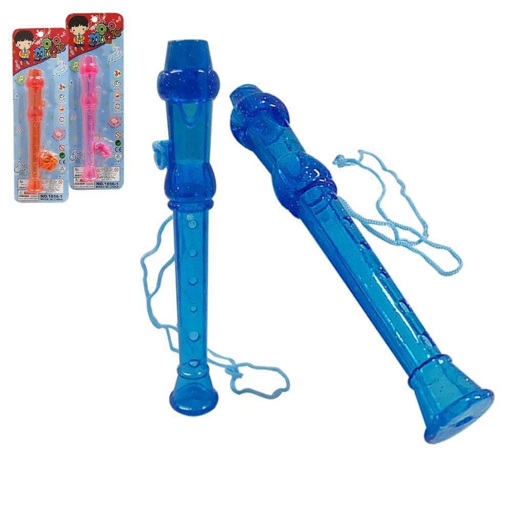 Flauta Music Com Cordao Transcolor Na Cartela