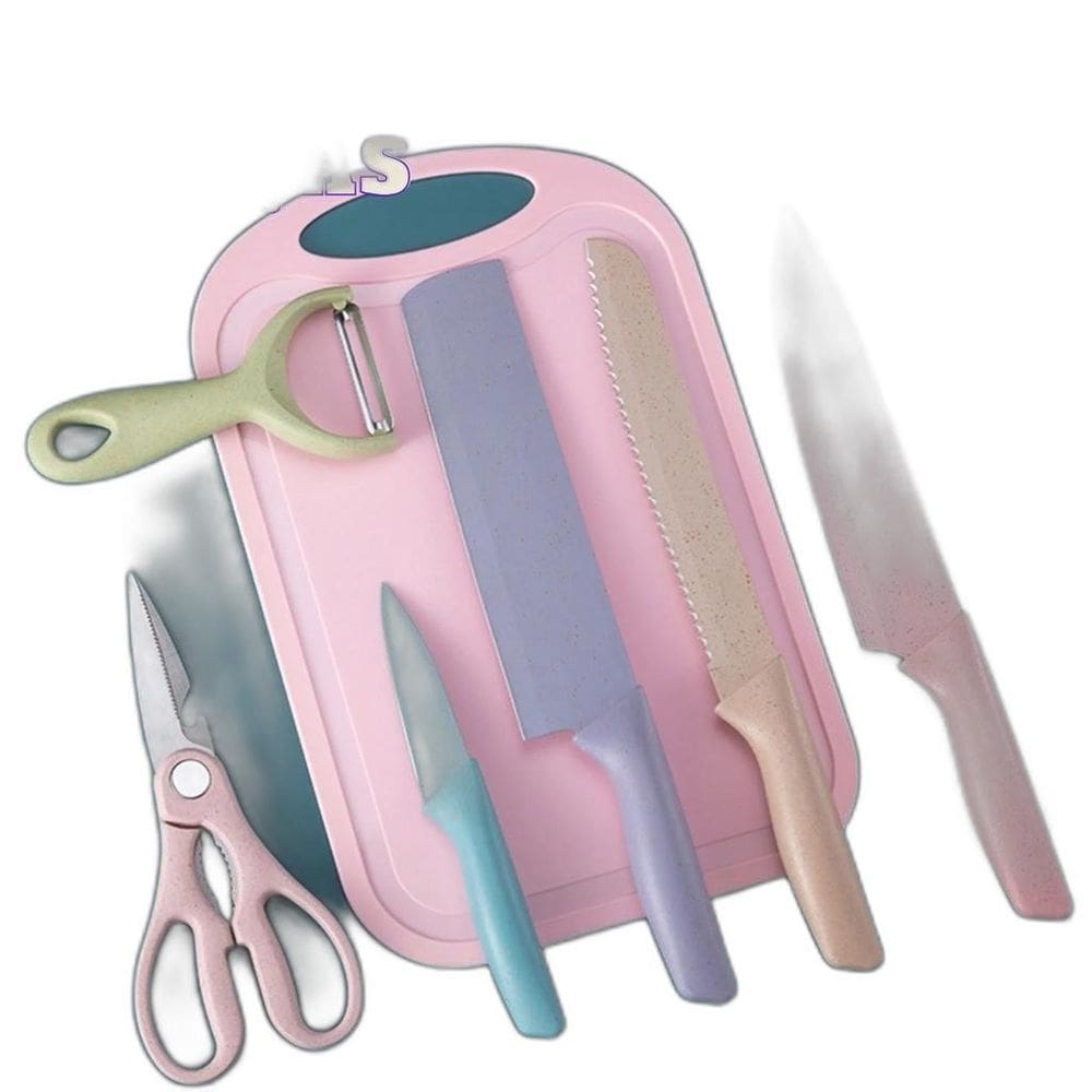 Super Jogo Facas Inox Kit 7 Peças Gourmet