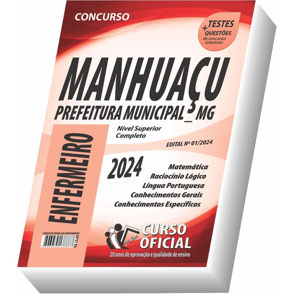 Apostila Prefeitura De Manhuaçu - Mg - Enfermeiro