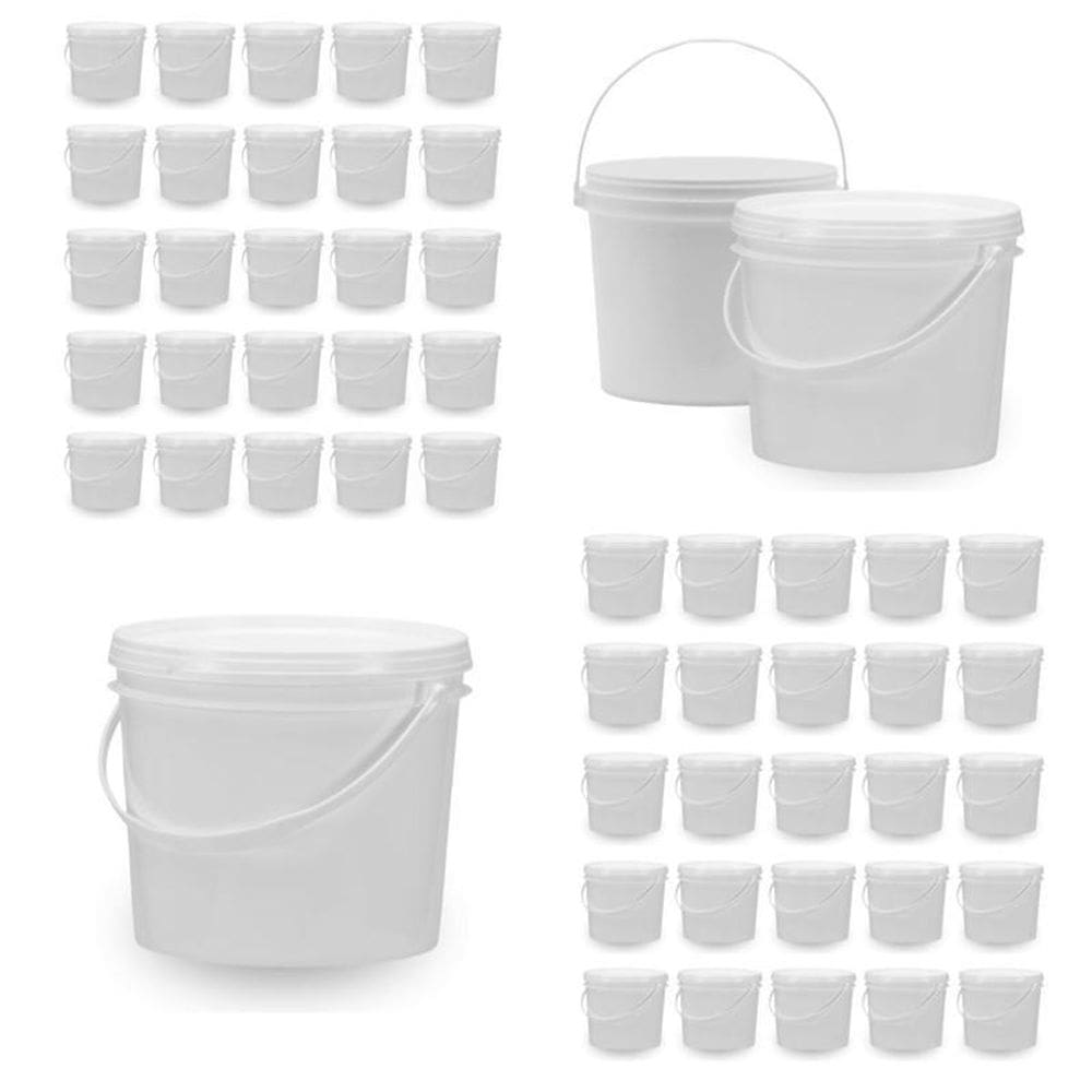 Balde Para Carregar Esmalte 1.8L Branco 50 Pçs