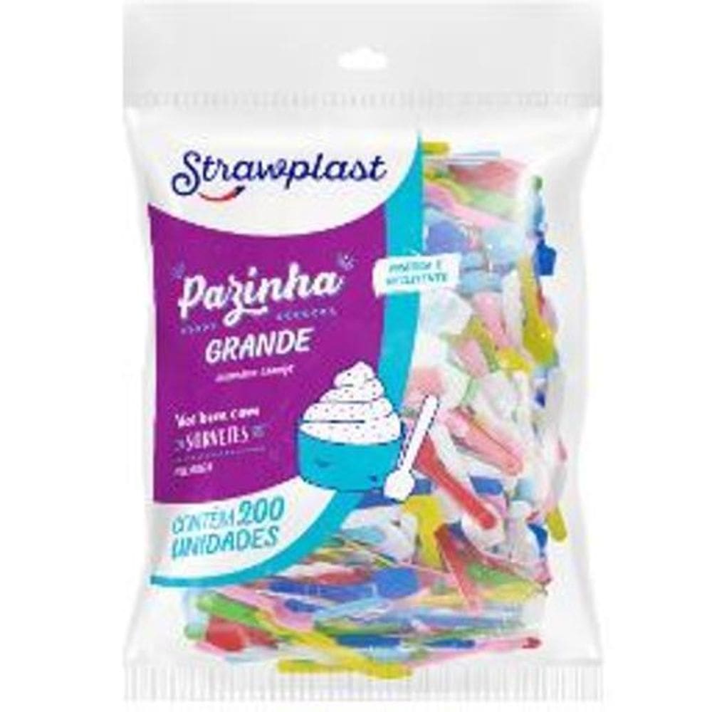 Pazinha Grande Strawplast Com 200 Unidades
