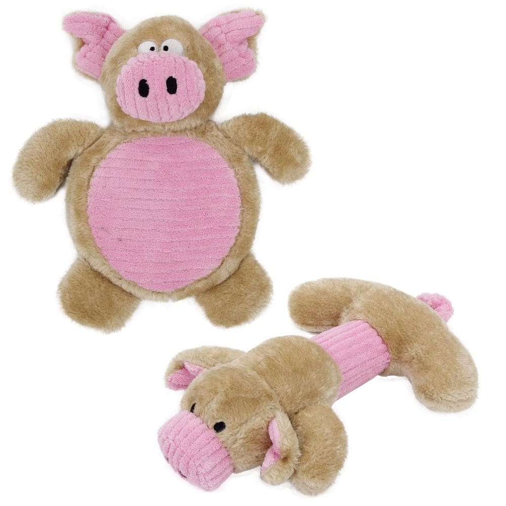 Set Doble de Juego Acogedor de Peluche con Chillido para Perro Toy Pet Life