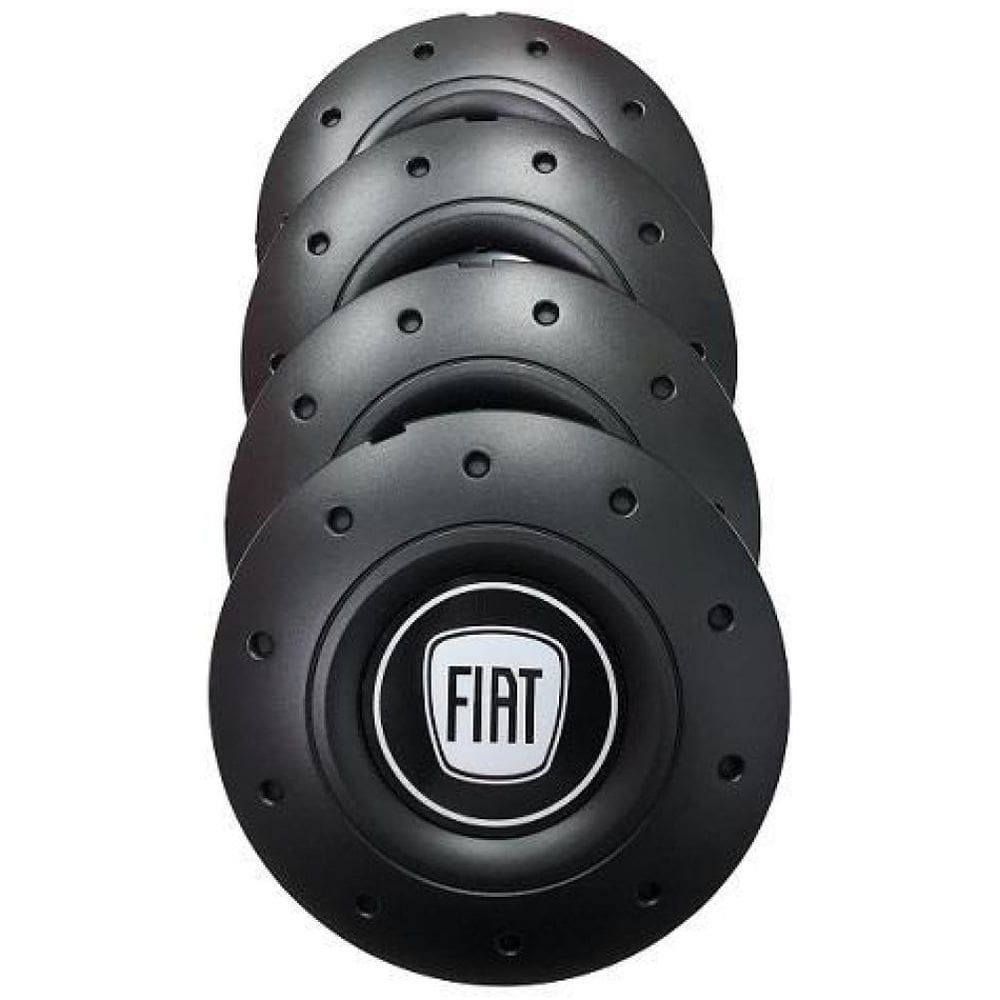 Calotas Miollo Fiat Palio Aro 14 2010/2017 Amarok Preto