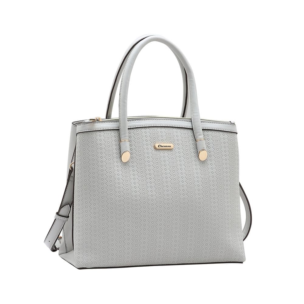 Bolsa Mini Tramas - Alça de Mão - Cinza - Chenson 3485331