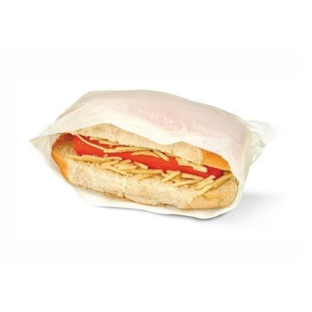 500 Sacos Plásticos Para Hot Dog 25X14 Cm Kromassa 1Pct