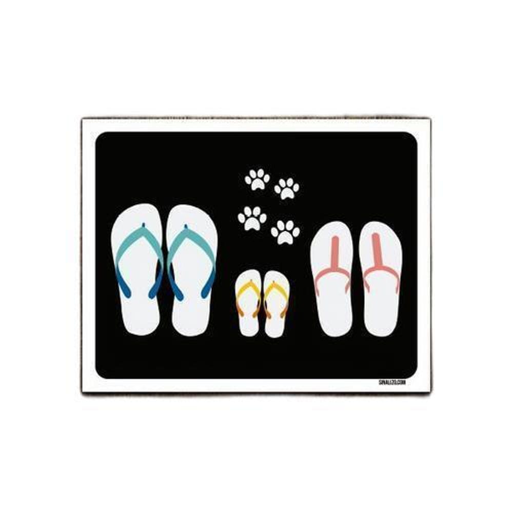Kit 10 Placas Decorativa - Chinelos E Patinhas