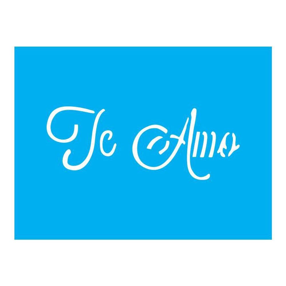 Stencil Tamako Te Amo - 15X20Cm - Ref A3169