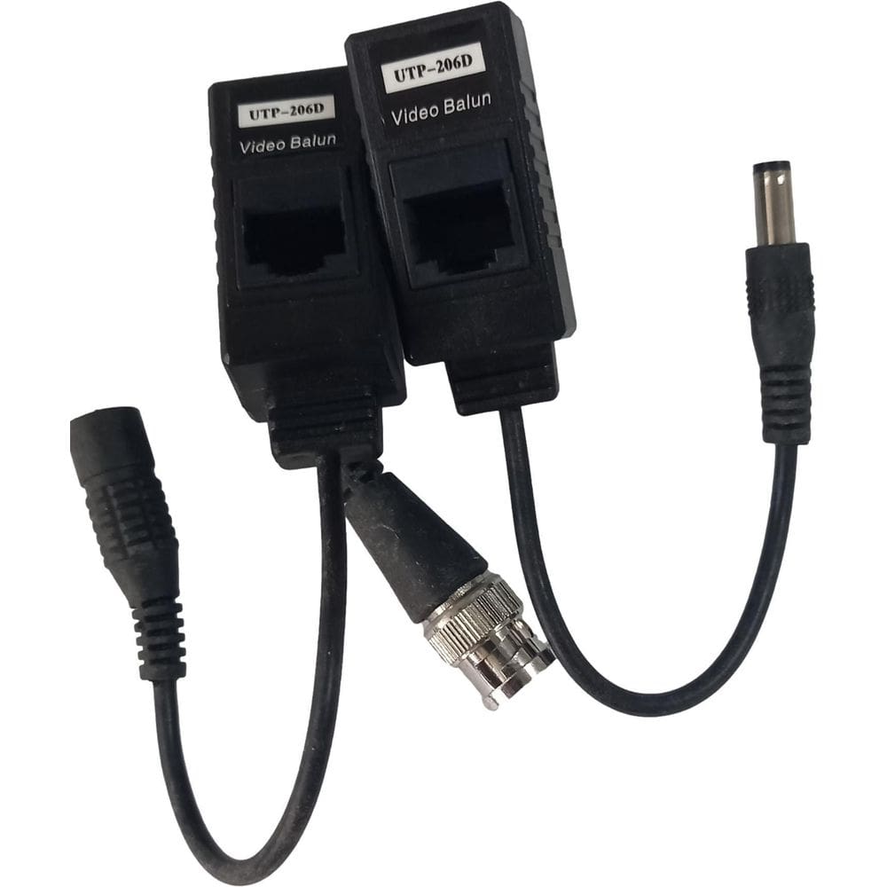 Par De Video Balun Para Camera Conversor Adaptador Ctv