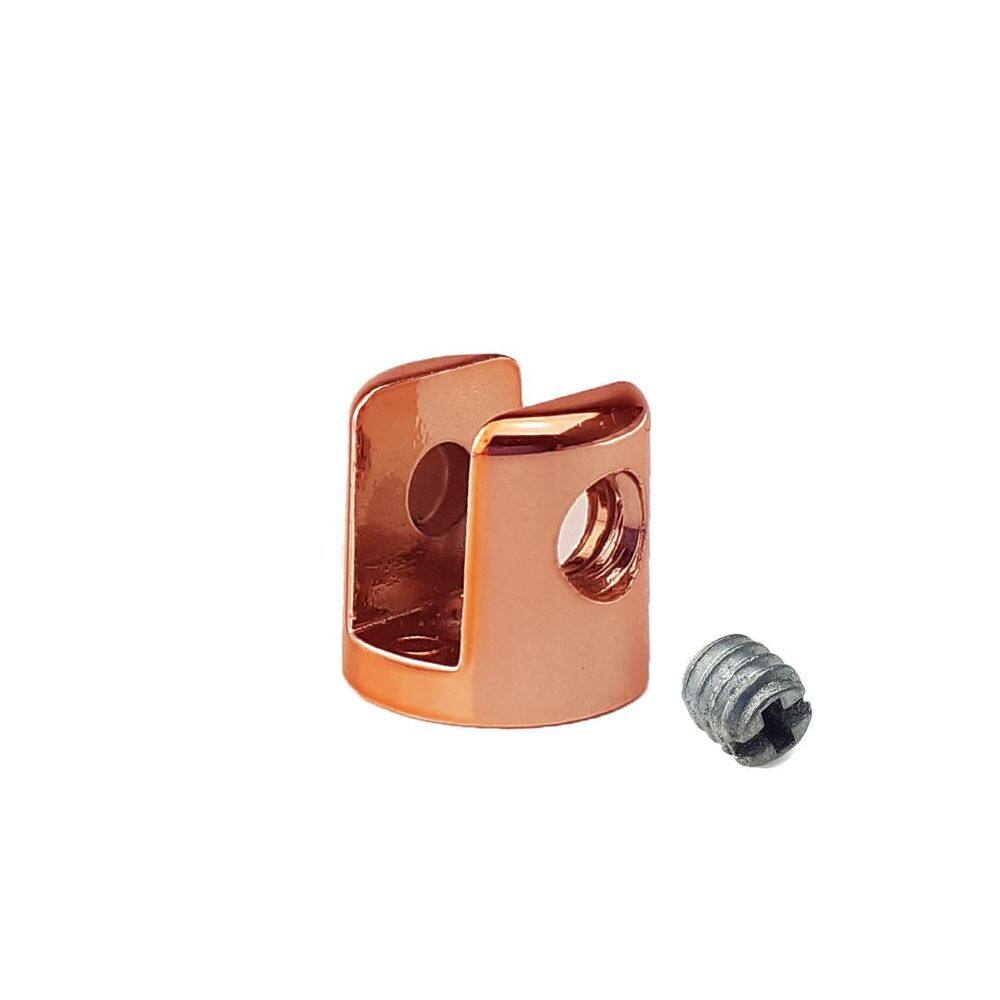 Kit 10 Suporte Fenda Para Vidro 6Mm