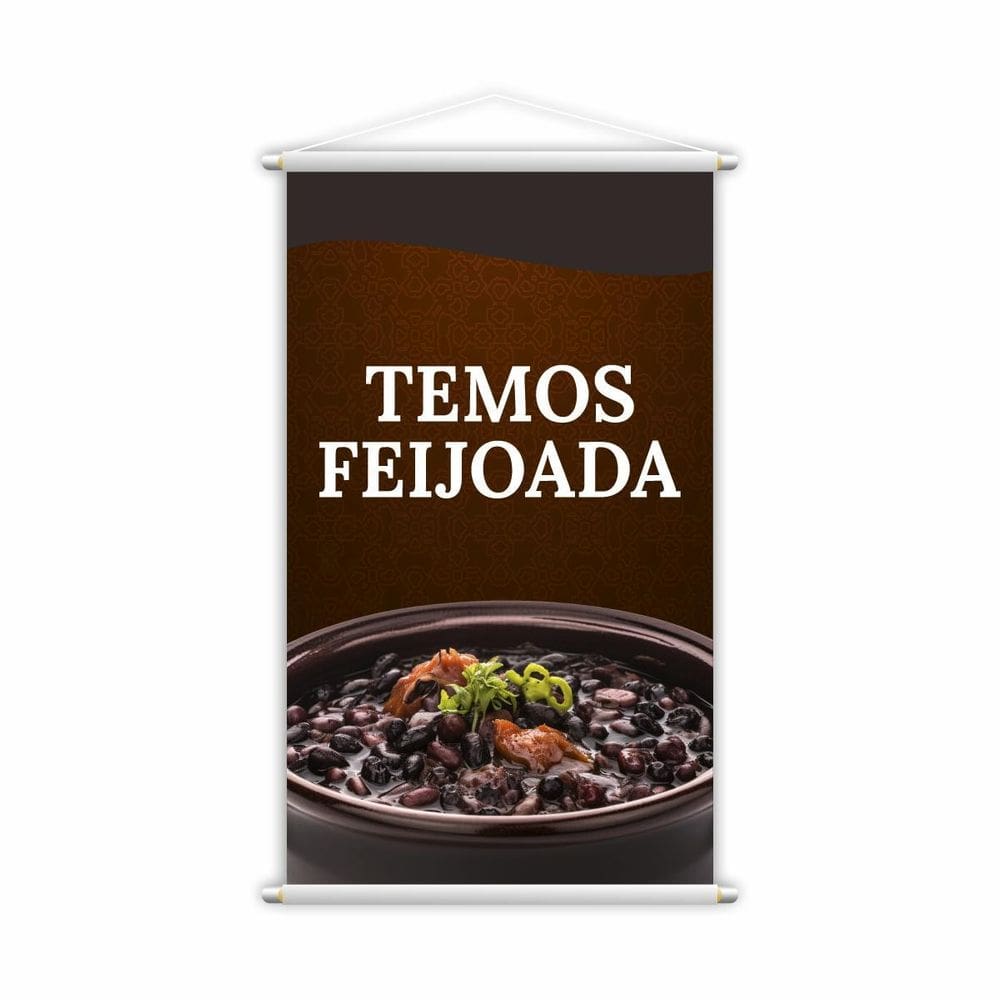 Banner Temos Feijoada Restaurante Comida Lona Grande