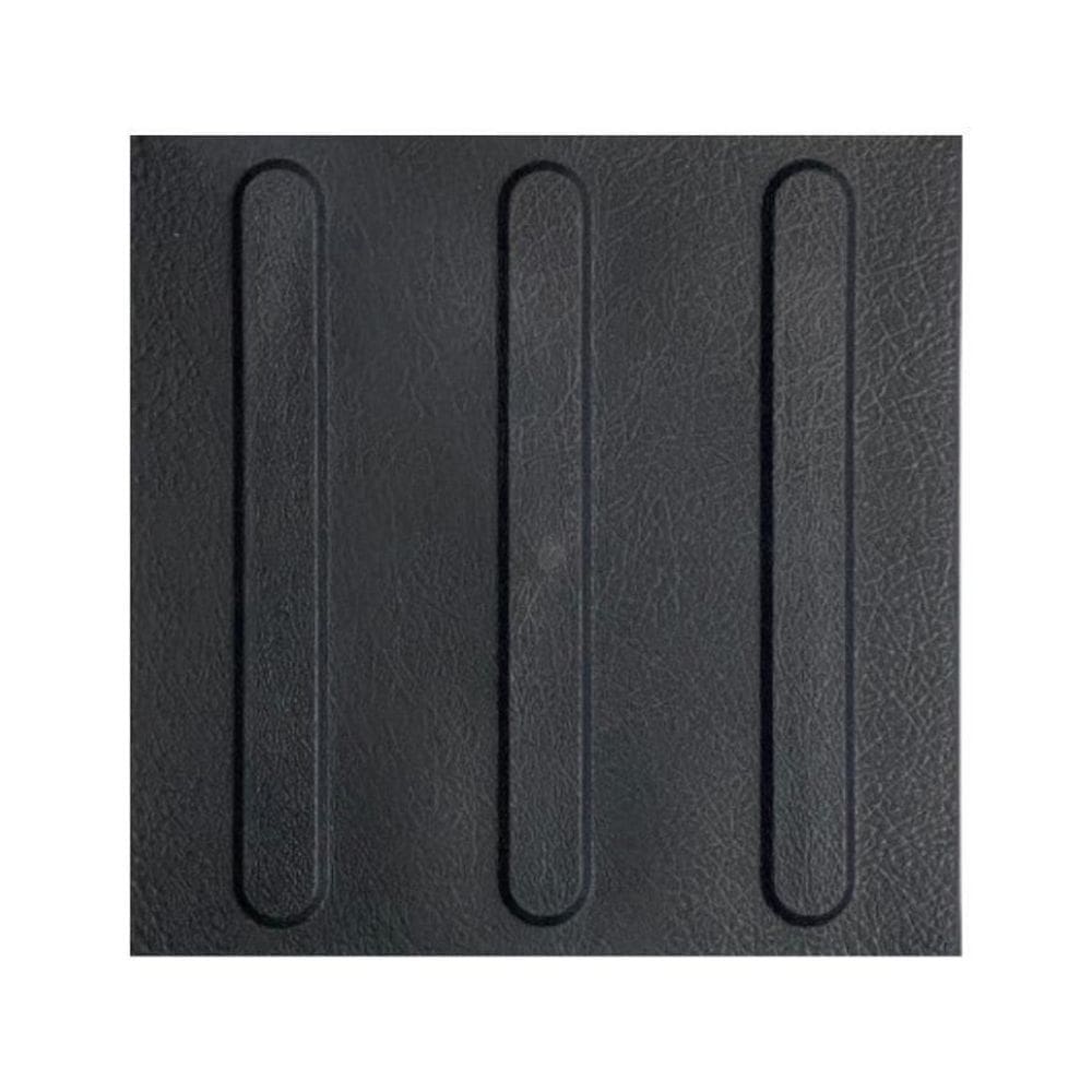 Kit 16 Pisos Tatil Direcional Preto Texturizado Pvc 25X25Cm