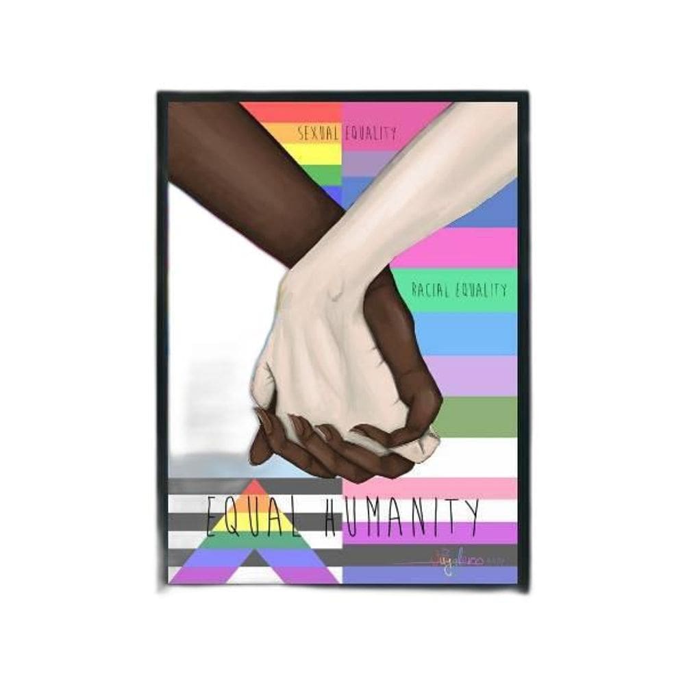 Quadro Equal Humanity 24X18Cm