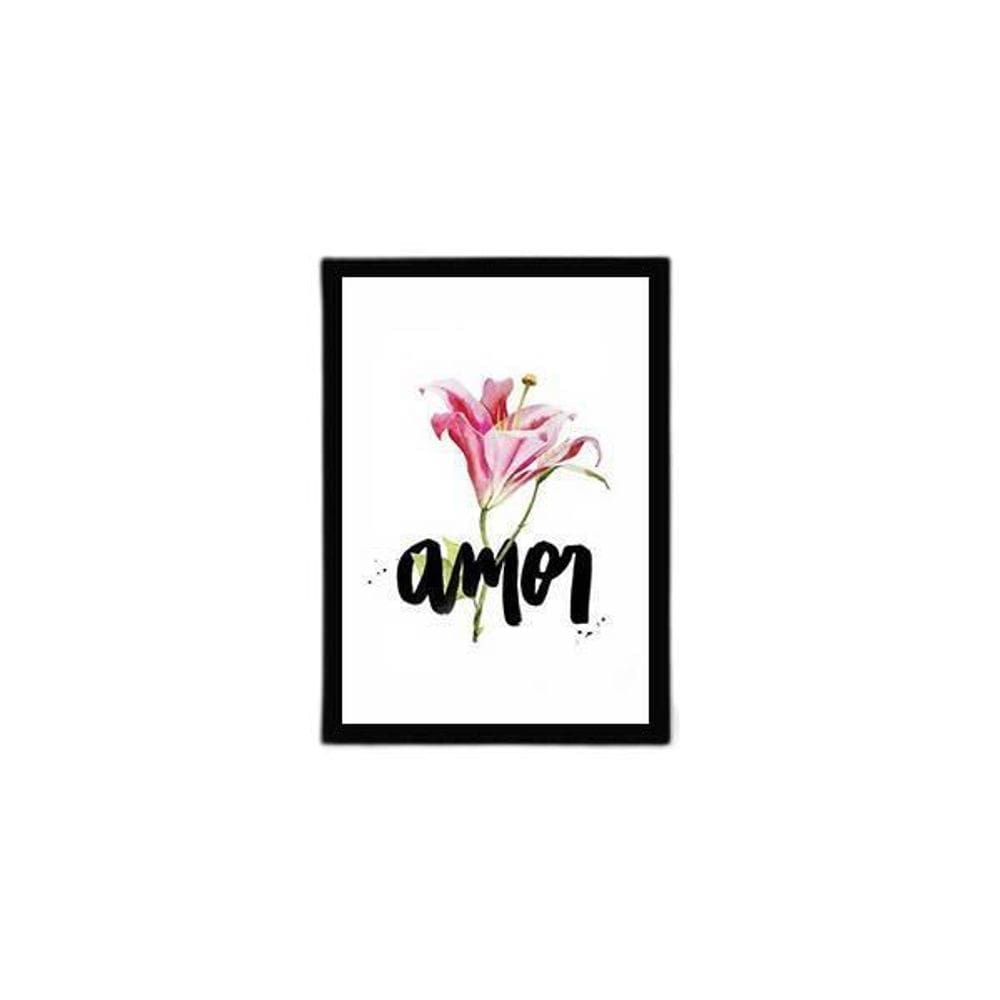 Quadro Palavra Amor 24X18Cm