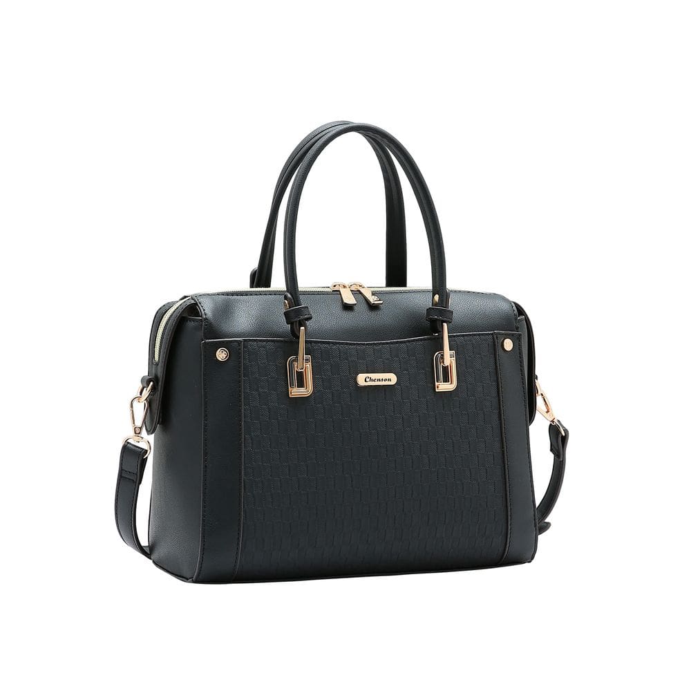 Bolsa Textura Chic - Alça de Mão - Preto - Chenson 3485301