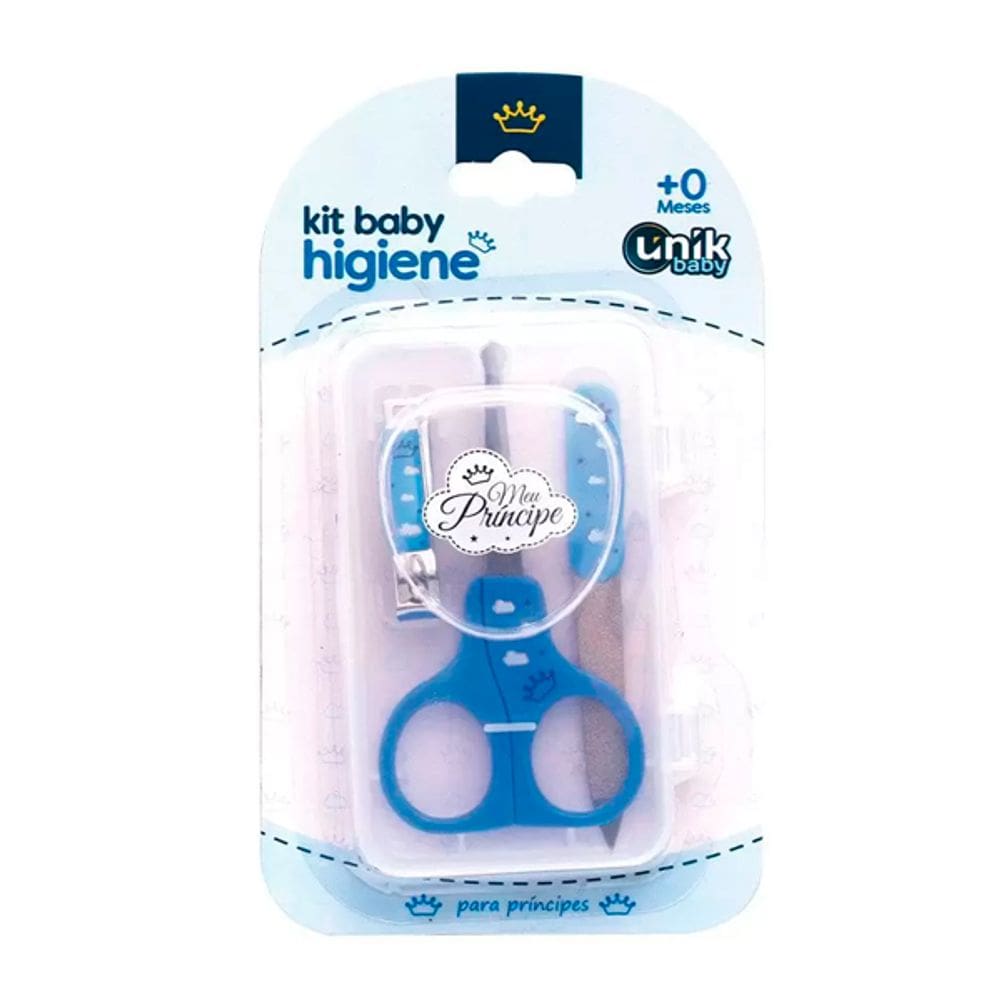 Kit Tesoura Lixa e Cortador de Unha Principe - Unik