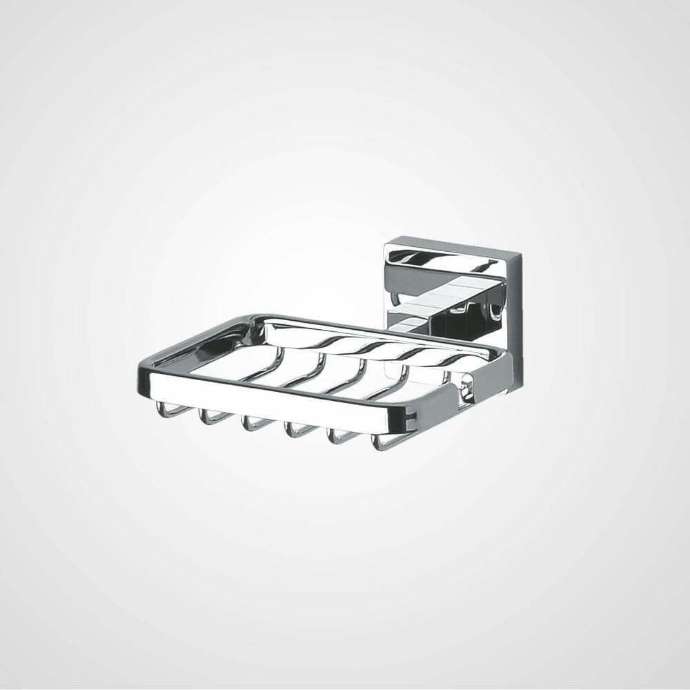 Saboneteira Aramada 12cm Quadra Cromada Perflex