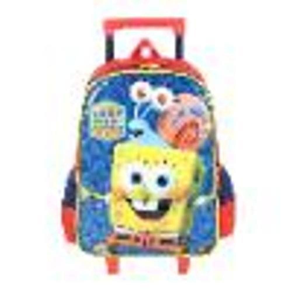 Mochila Carrinho Bob Esponja E Sua Turma Vermelho