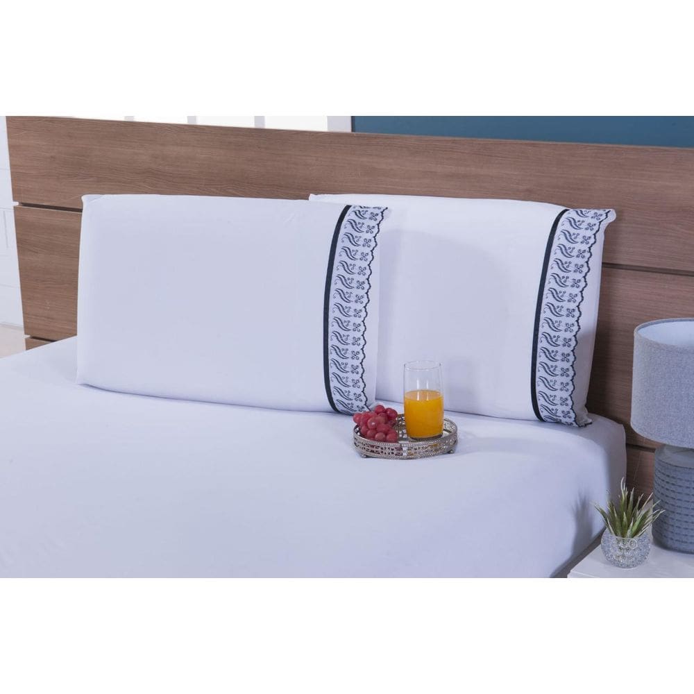 Jogo De Lençol Thais Enxovais Viúva 100% Algodão 200 Fios