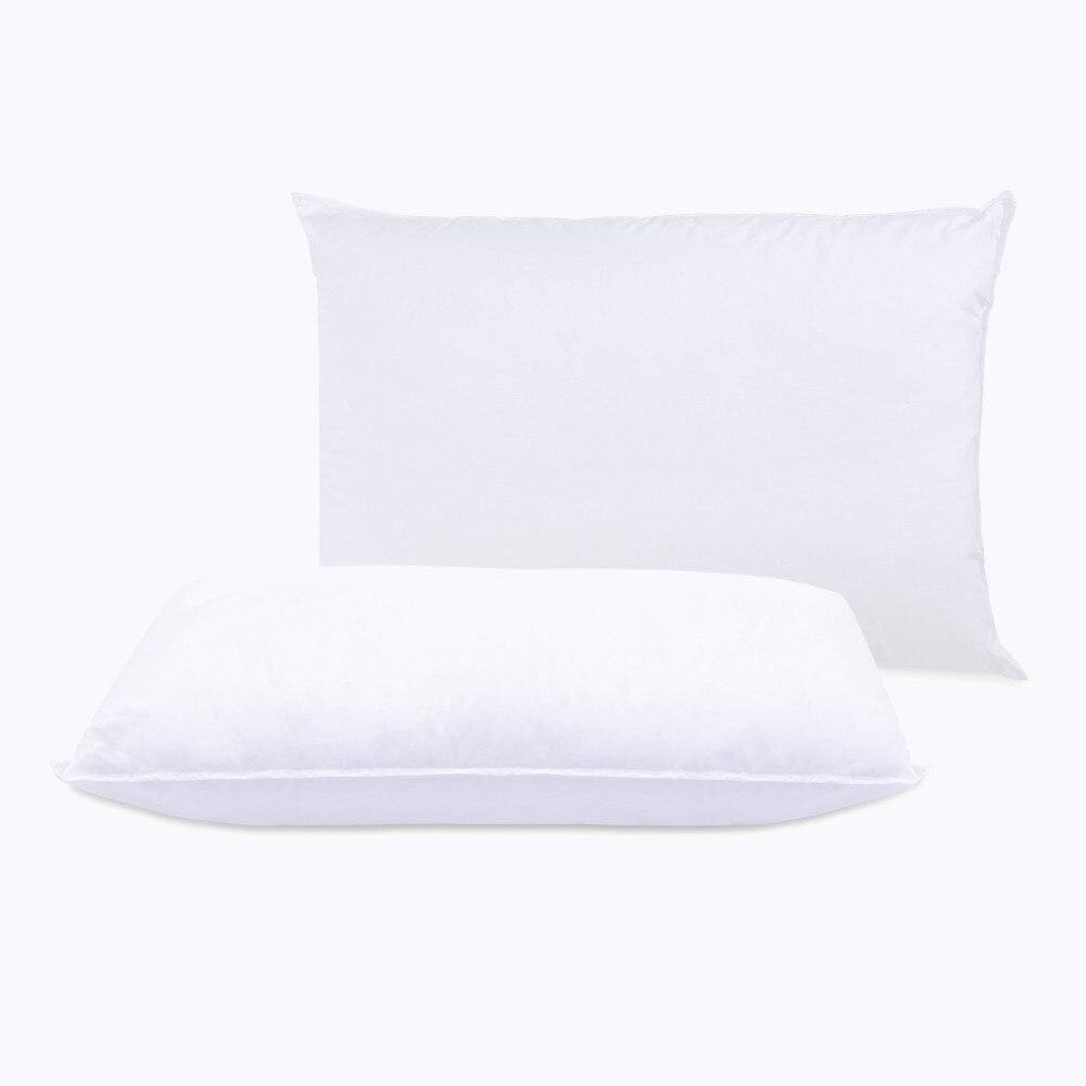 Conjunto 2 Travesseiros Fibra Herval 7634, 50 x 70 cm, Branco