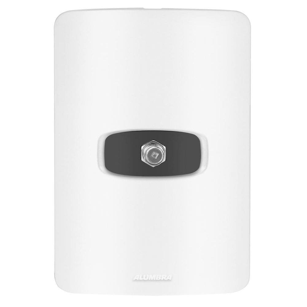 Conjunto 1 Tomada Tv - Alumbra Gracia Branco / Preto