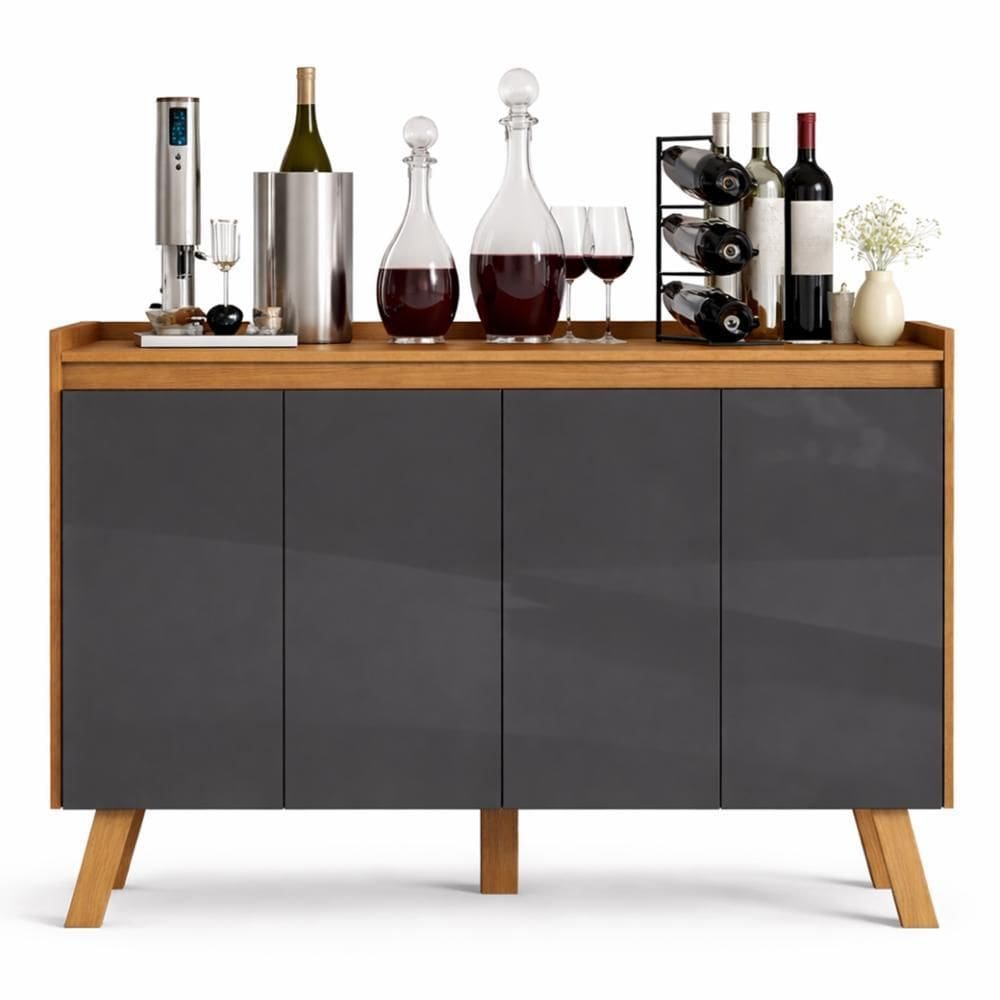 Buffet Aparador Cancún 4 Portas - PR Móveis