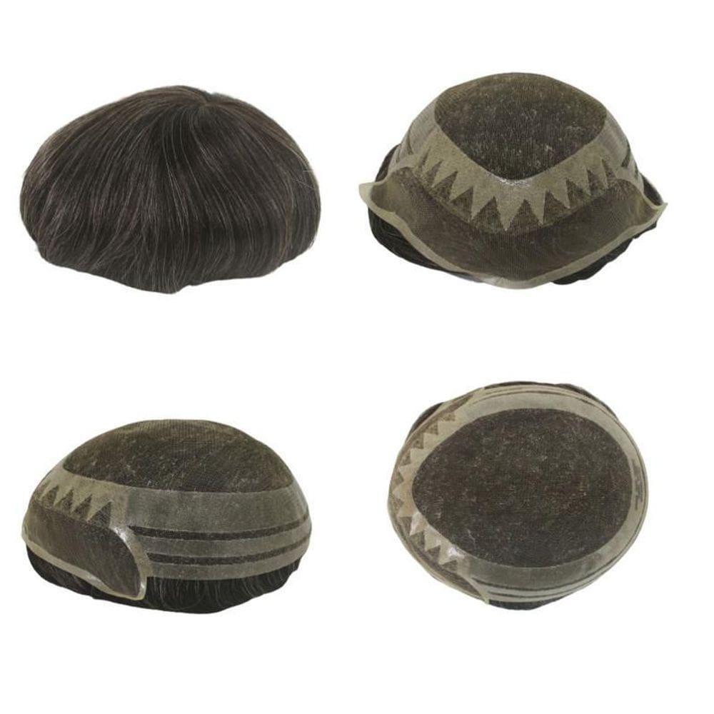 Prótese Capilar Híbrida Mod. André Com Nó 20X25 D= 115%