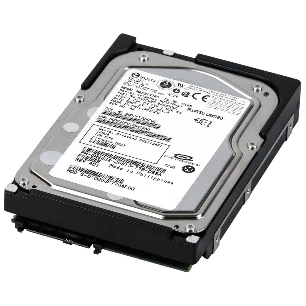 HD SAS Dell 146GB 15K 3.5 0M8034 M8034 Max3147rc