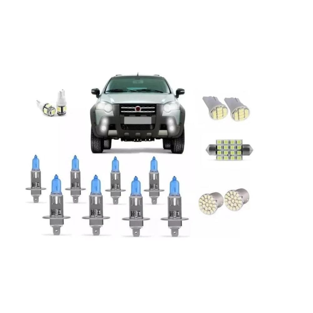 Lampadas Palio Weekend Strada Adventure Locker Super Brancas