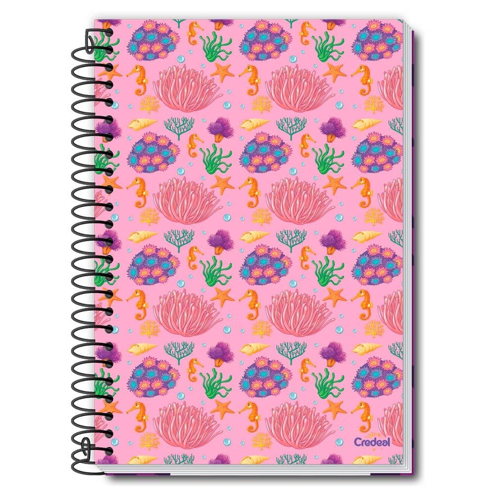 Caderno Universitário 20 M Espiral D`Tales 280 Fls - 285633 - Credeal Capa Dura