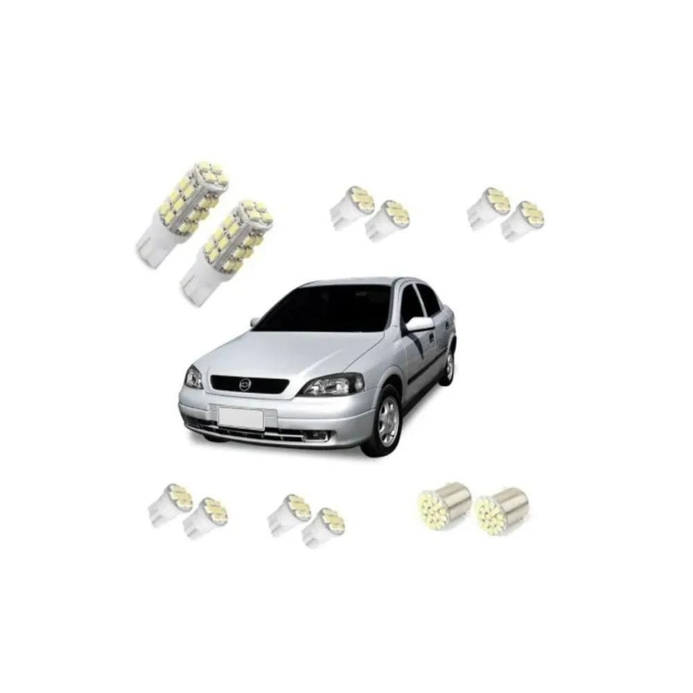 Kit Lâmpadas Led Astra 99 Até 2002 C/Lampada 28 Leds