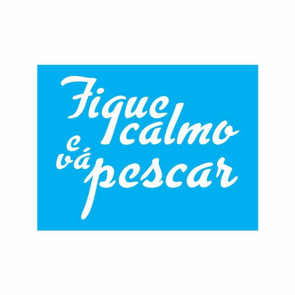 Stencil Tamako Vá Pescar - 15X20Cm - Ref 8566