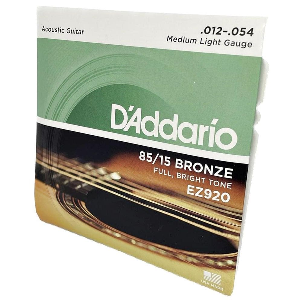 Encordoamento 12-54 D`Addario  Aço Violão Ez920