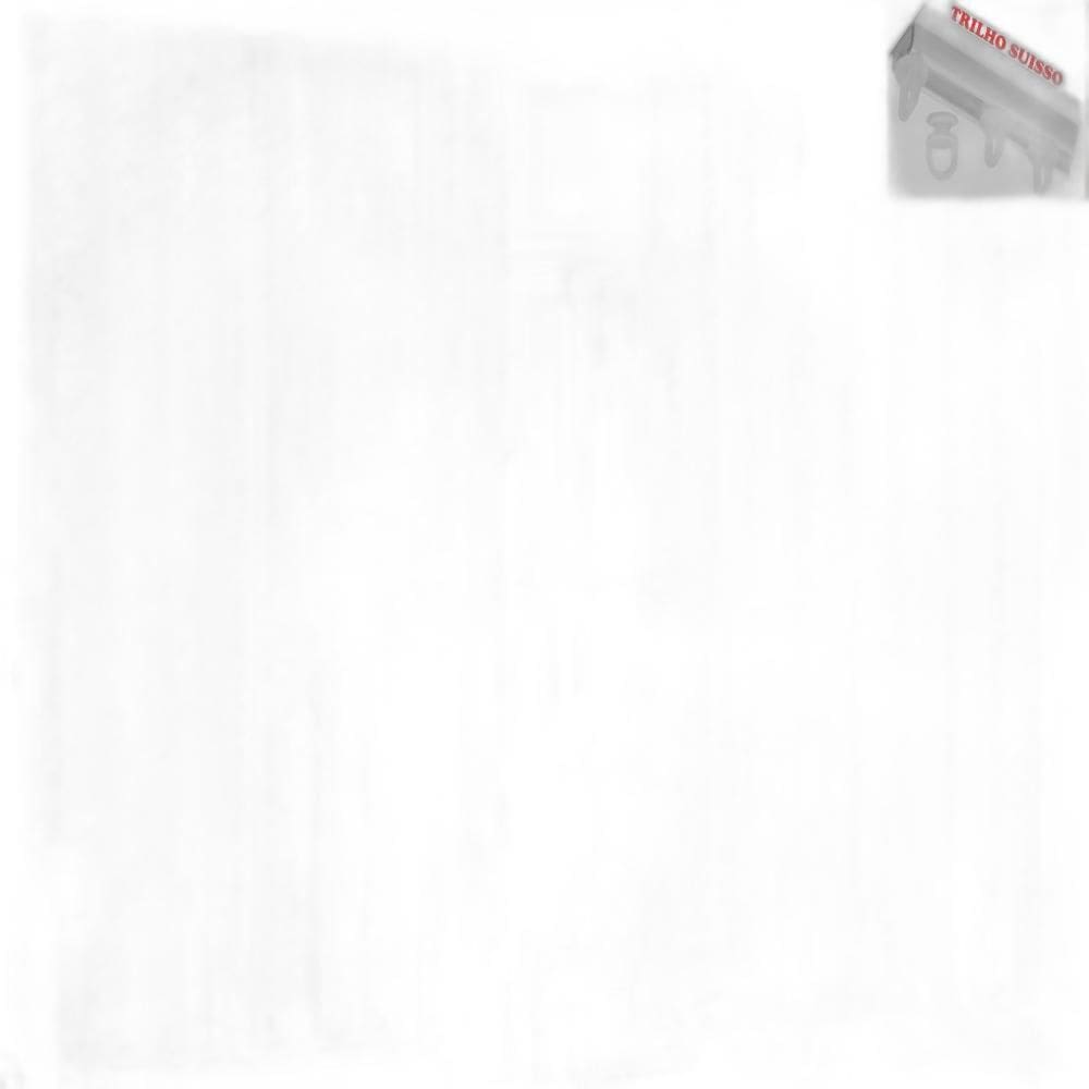 Cortina Rendada Forro Voal 3 Metros Trilho Suisso - Palha