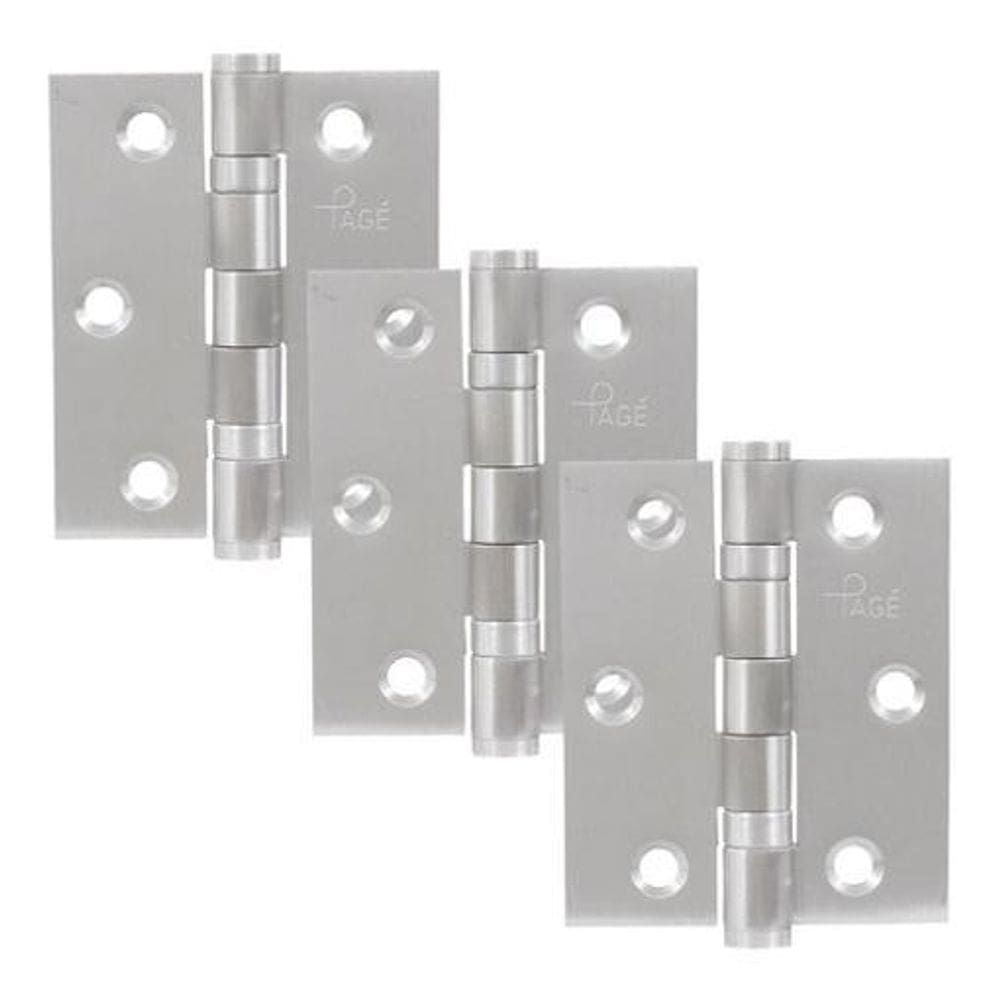 Dobradiça Cromada - Porta Com Rolamento - Até 25Kg 3 Peças