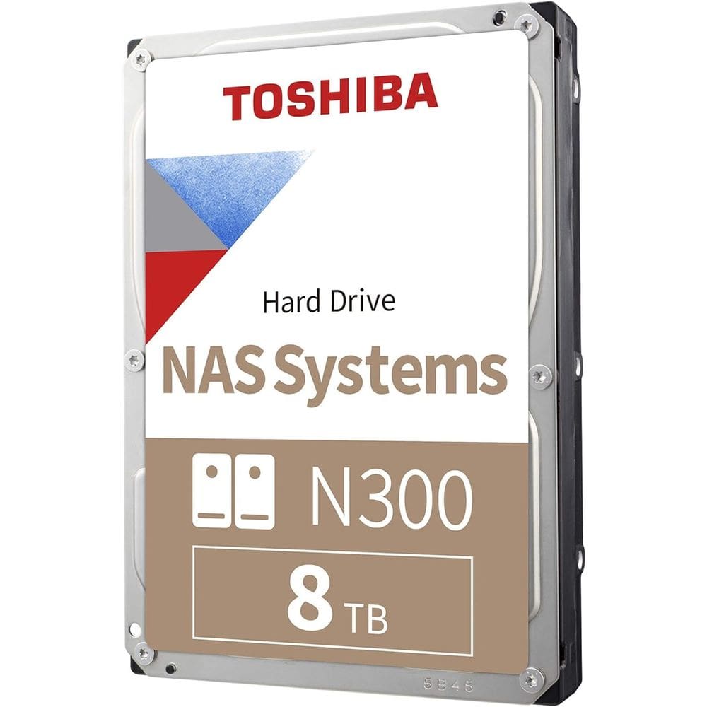 HD Interno Toshiba 8TB 3,5´ N300 NAS HDWG780XZSTAI