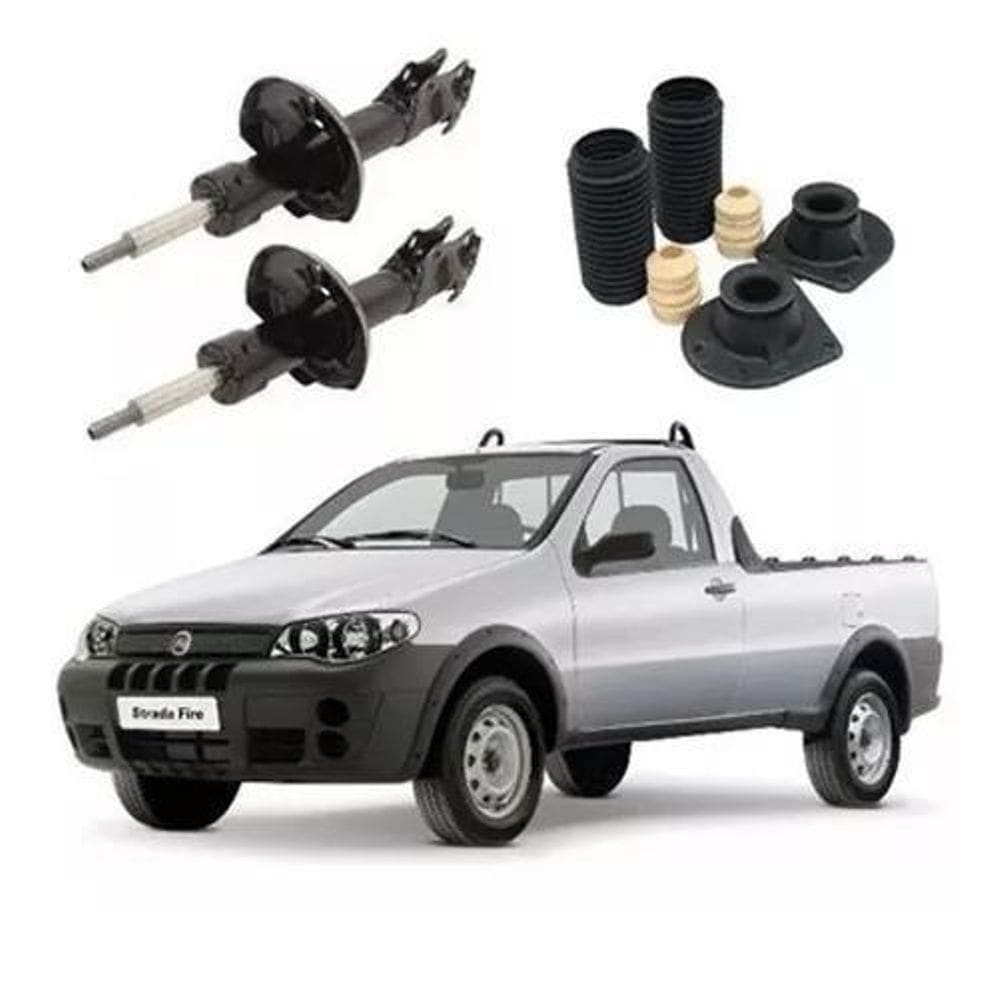 2 Amortecedor Dianteiro+ Kit Suspensão Strada 2008